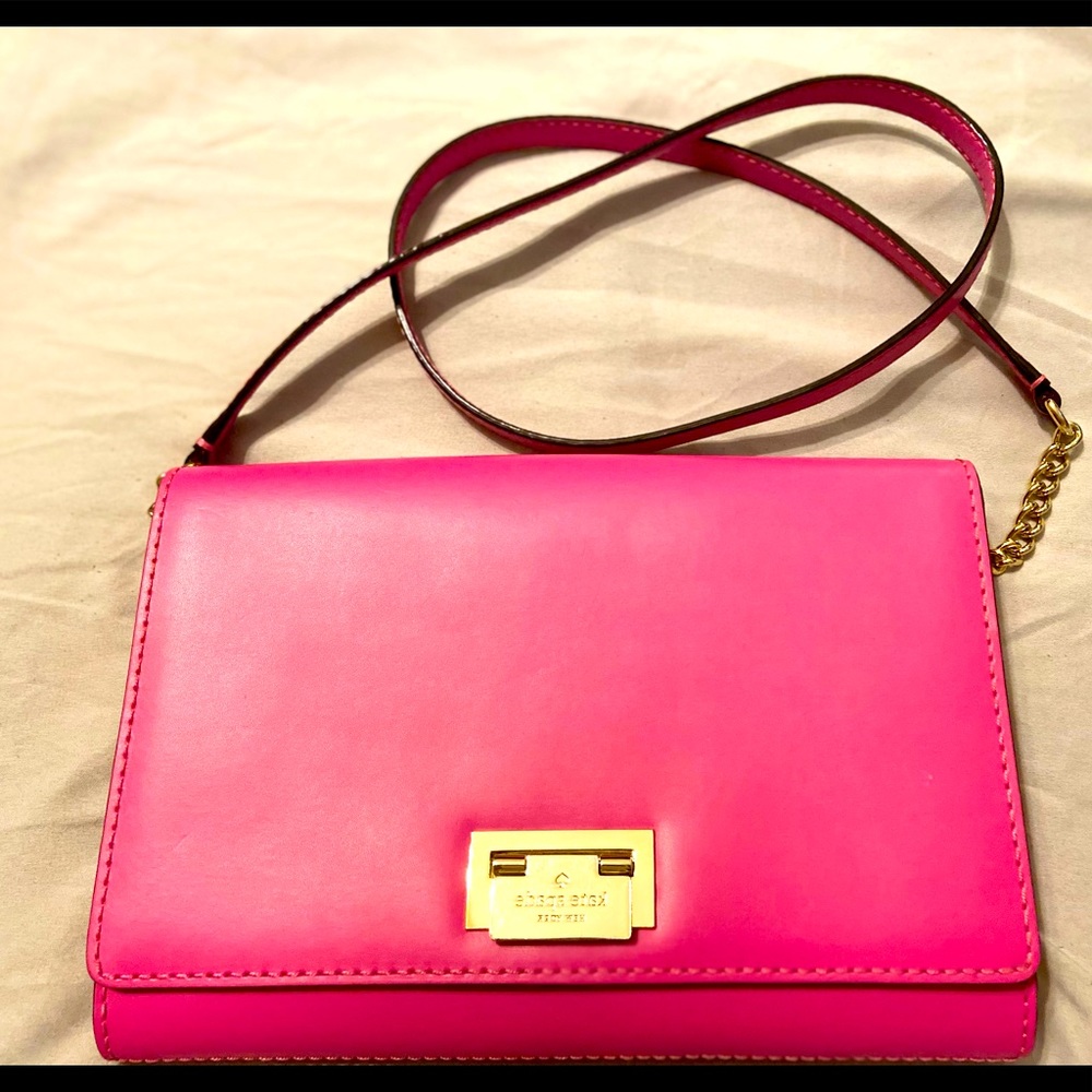 SOLD Kate Spade Hot Pink Crossbody Purse